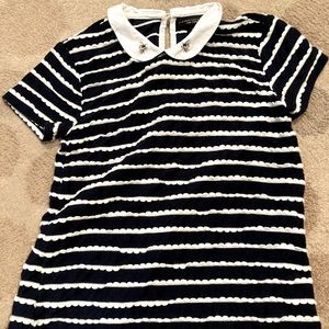 Victoria Beckham for Target Scalloped Stripe Shirt